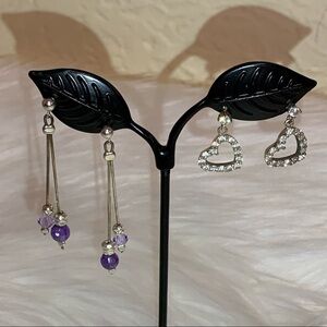 92.5 silver earrings and bracelet bundle